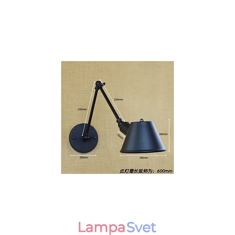 Industrial Air Creative Personality Bar Cafe s dlhým ramenom Jednoducho zdobené dekoratívne nástenné nástenné svietidlo