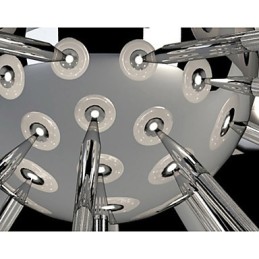 ModernYestaurant Lamp Jednoduché kruhové sklenené umenie Závesná lampa Európskeho štýlu