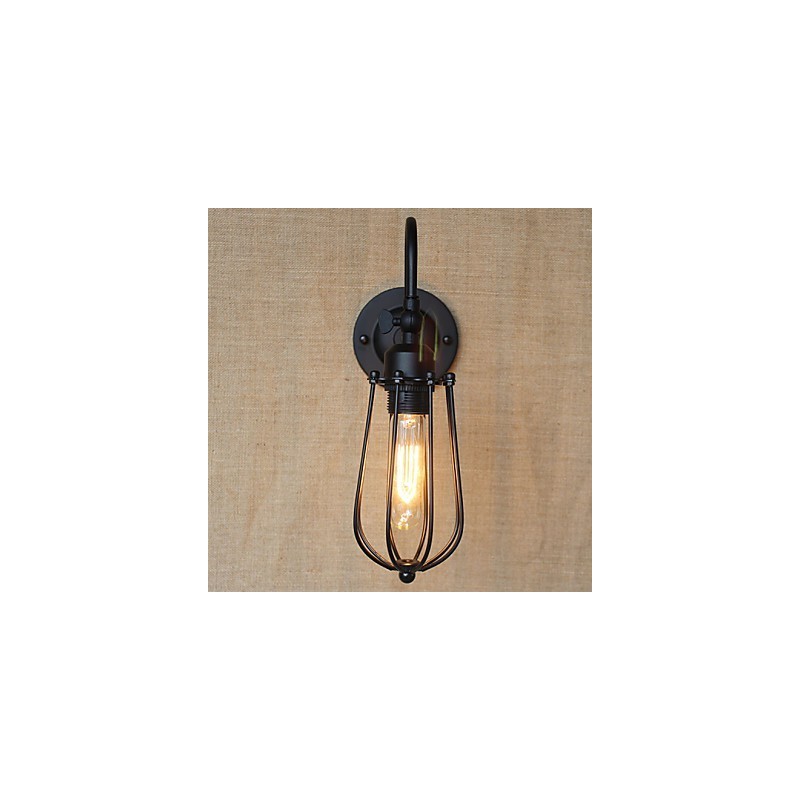 Americká vidiecka lampa do obývacej izby Spálňa Balkón Minimalistická matná čierna nočná lampa Dekoratívna umelecká stena