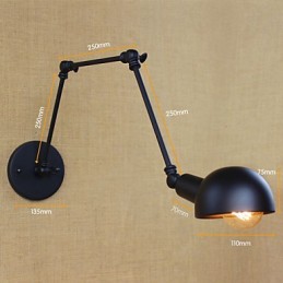 Retro industriálny štýl Uličky Schody Chodba Nástenná lampa s dlhým ramenom Kované železo Balkón Reštaurácia Bar