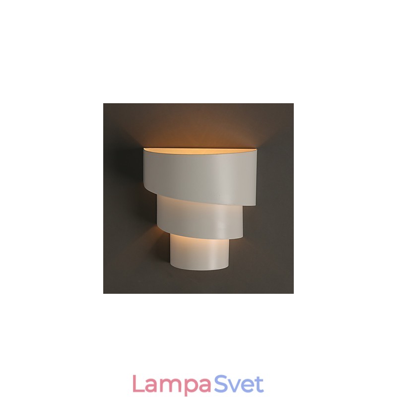 Malá ulita kreslená nástenná lampa z tepaného železa fakľa v tvare hlavy svetla na posteli