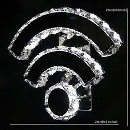 WIFI krištáľové nástenné nástenné svietidlá Crystal Modern Contemporary Bed Living Hotel Metal