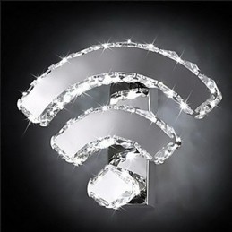 WIFI krištáľové nástenné nástenné svietidlá Crystal Modern Contemporary Bed Living Hotel Metal