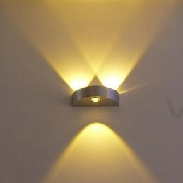Polmesačná nástenná lampa Kreatívny barový model nástenné svietidlá Moderné súčasné kovové