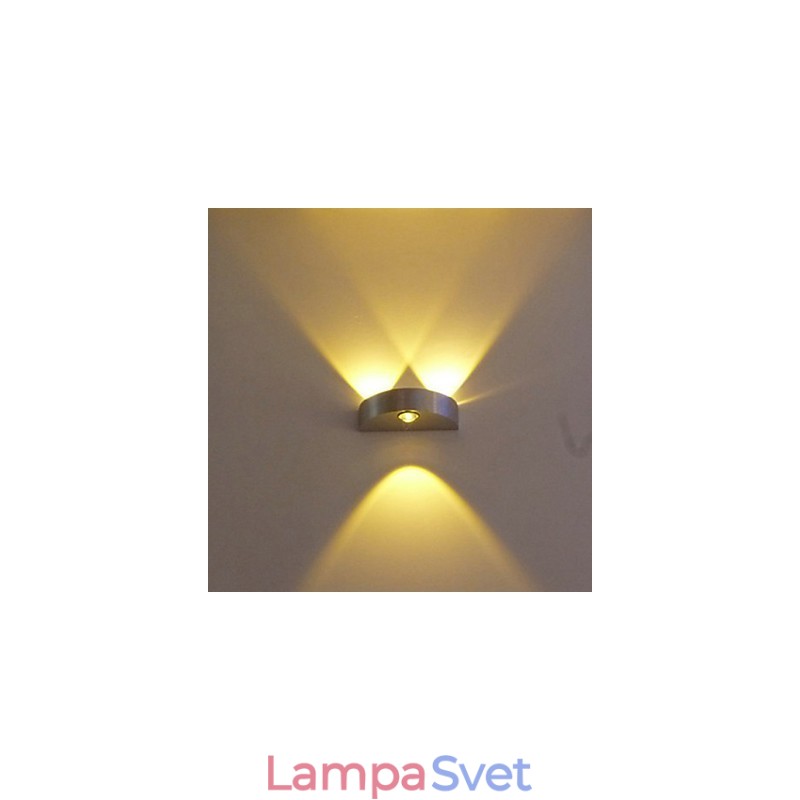 Polmesačná nástenná lampa Kreatívny barový model nástenné svietidlá Moderné súčasné kovové