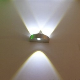 Polmesačná nástenná lampa Kreatívny barový model nástenné svietidlá Moderné súčasné kovové