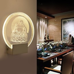 Akrylová nástenná lampa PVC lampa Light Chip Moderný súčasný kov