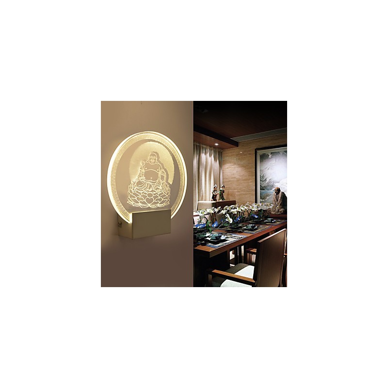 Akrylová nástenná lampa PVC lampa Light Chip Moderný súčasný kov