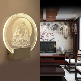 Akrylová nástenná lampa PVC lampa Light Chip Moderný súčasný kov