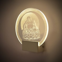 Akrylová nástenná lampa PVC lampa Light Chip Moderný súčasný kov