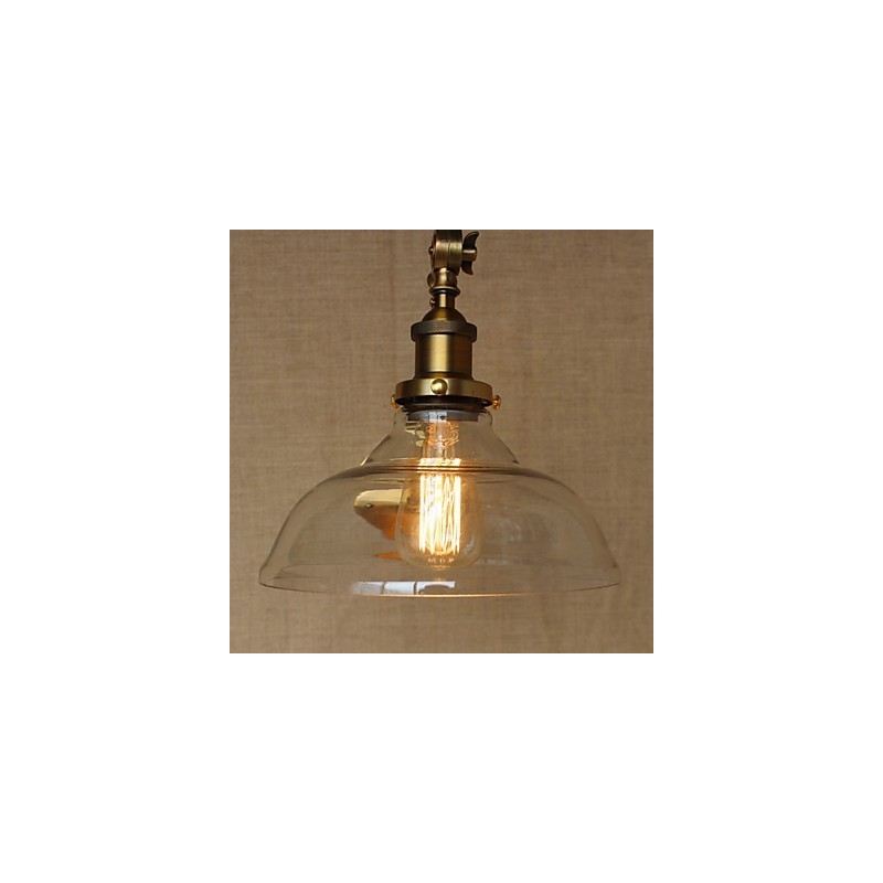 Nástenná retro kreatívna americká vidiecka spálňová lampa v štýle Iron Glass Bronz Moss Arm