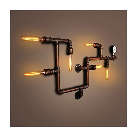 Nástenná lampa Nástenné svietniky 6 svetiel Bronzové Finish Industriálny štýl Rustic Lodge Metal Nástenná lampa Nástenné svietniky 6 svetiel Bronzové Finish Industriálny štýl Rustic Lodge Metal