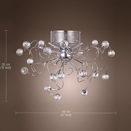 Luster Crystal Modern Design Living 9 svietidiel