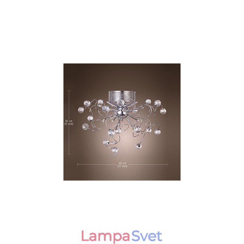 Luster Crystal Modern Design Living 9 svietidiel