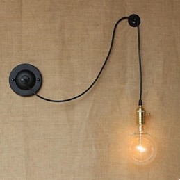Voľné lezenie Zmluvný drôt Bezplatný ovládač nástennej lampy Art