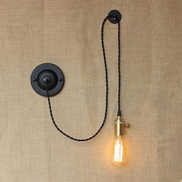 Voľné lezenie Zmluvný drôt Bezplatný ovládač nástennej lampy Art