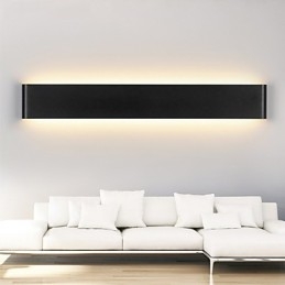 Moderné nástenné svietidlá vnútorné čiernobiele 72 cm