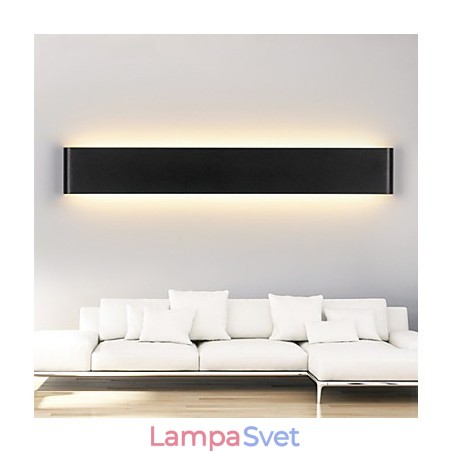 Moderné nástenné svietidlá vnútorné čiernobiele 72 cm Moderné nástenné svietidlá vnútorné čiernobiele 72 cm