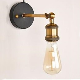 Medená nástenná lampa