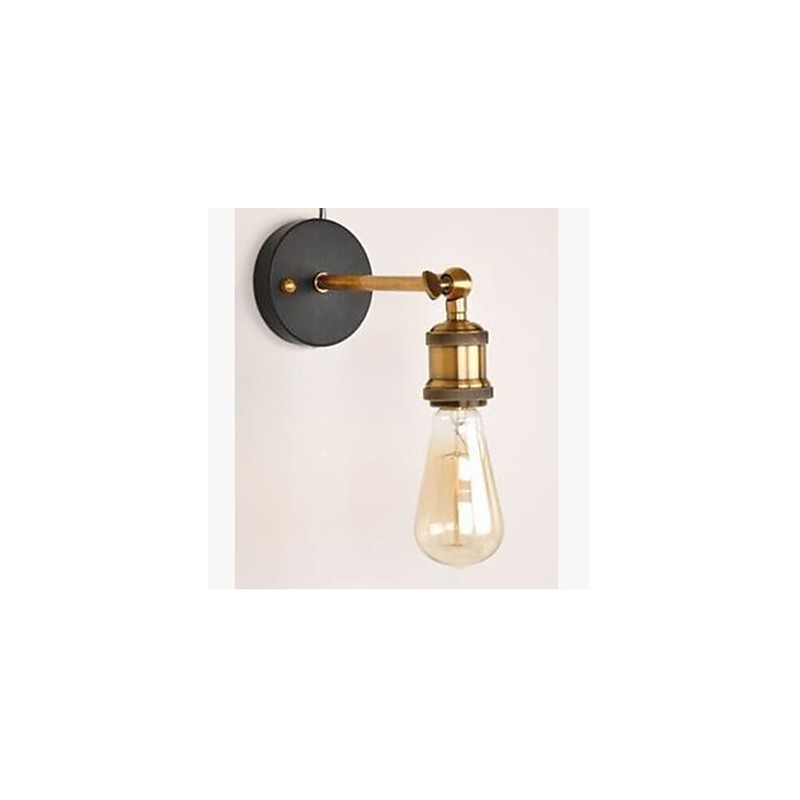 Medená nástenná lampa