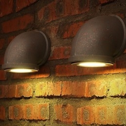 Podkrovie Kreatívna osobnosť Retro Vidiecka nástenná lampa na vodnú fajku