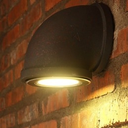 Podkrovie Kreatívna osobnosť Retro Vidiecka nástenná lampa na vodnú fajku