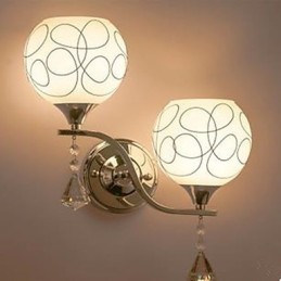 Krištáľová nástenná lampa