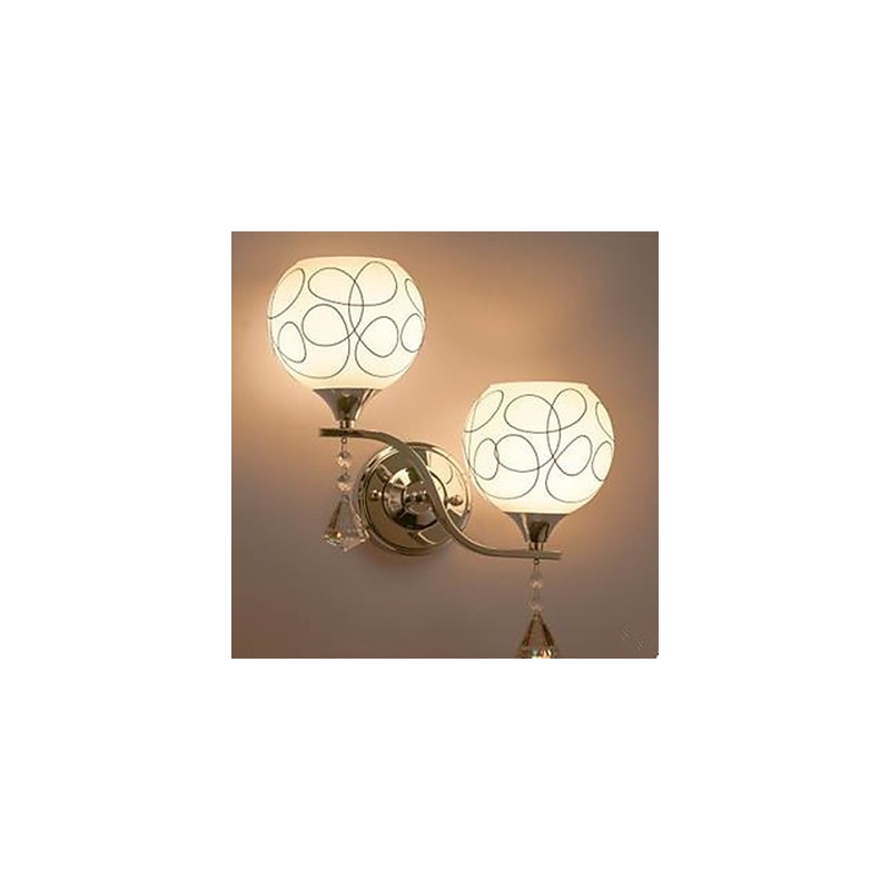 Krištáľová nástenná lampa