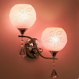 Krištáľová nástenná lampa