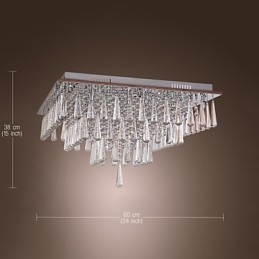 Moderné súčasné Crystal Others Flush Mount