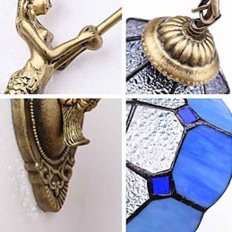 Typ Europe Restoring Ancient Ways Nástenná lampa Creative Mediterranean Glass Lights