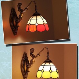 Typ Europe Restoring Ancient Ways Nástenná lampa Creative Mediterranean Glass Lights