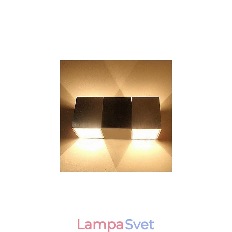 Zapustené nástenné svietidlá v mini štýle Moderné súčasné kovové