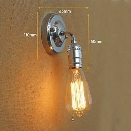 Americký vidiecky vidiek Retro moderná Edison žiarovka ulička mini obývačka nástenná lampa