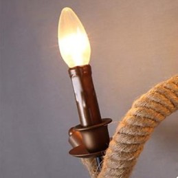Zmluvné balkónové schodiskové svietidlo krútené lano nástenné svietidlo