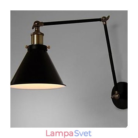 Industriálna nostalgia Personality Loft Black Umbrella Section Double Wall Lampa Industriálna nostalgia Personality Loft Black Umbrella Section Double Wall Lampa