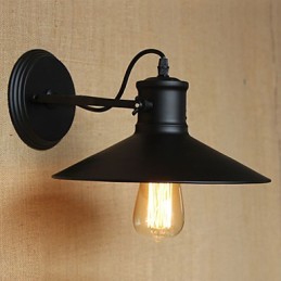 Retro Moderná Kreatívna Priemyselná Veterná Čierna Lakovňa Sklad Bar Kaviareň Hotel Železná nástenná lampa