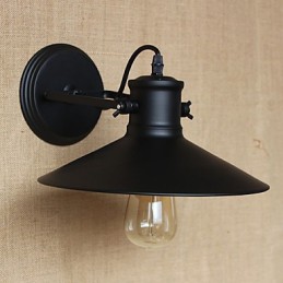 Retro Moderná Kreatívna Priemyselná Veterná Čierna Lakovňa Sklad Bar Kaviareň Hotel Železná nástenná lampa