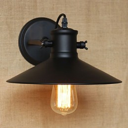 Retro Moderná Kreatívna Priemyselná Veterná Čierna Lakovňa Sklad Bar Kaviareň Hotel Železná nástenná lampa