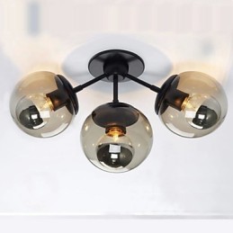 Nástenné svietidlá Sklenená guľa 3Lights Vonkajšie vnútorné nástenné svietidlá Rustic Lodge Metal