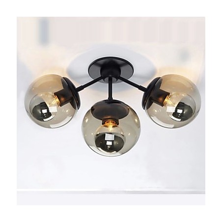 Nástenné svietidlá Sklenená guľa 3Lights Vonkajšie vnútorné nástenné svietidlá Rustic Lodge Metal Nástenné svietidlá Sklenená guľa 3Lights Vonkajšie vnútorné nástenné svietidlá Rustic Lodge Metal