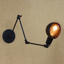 Osobnosť Dlhé rameno Nastaviteľný uholník Tri retro lampy do obývačky Osvetlenie Dekoratívne nástenné svietidlo