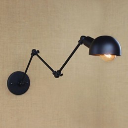Osobnosť Dlhé rameno Nastaviteľný uholník Tri retro lampy do obývačky Osvetlenie Dekoratívne nástenné svietidlo