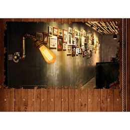 American Village Loft Priemyselný Edison štýl Vintage nástenné svietidlo Retro nástenné svietidlo na vodovodné potrubie