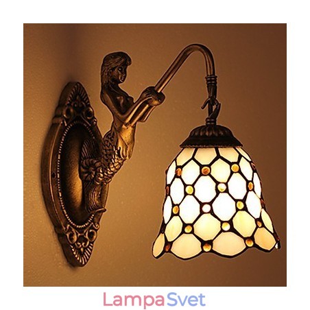 Európska zmluvná vidiecka kreatívna kovaná nástenná lampa Sklenené svetlá Európska zmluvná vidiecka kreatívna kovaná nástenná lampa Sklenené svetlá