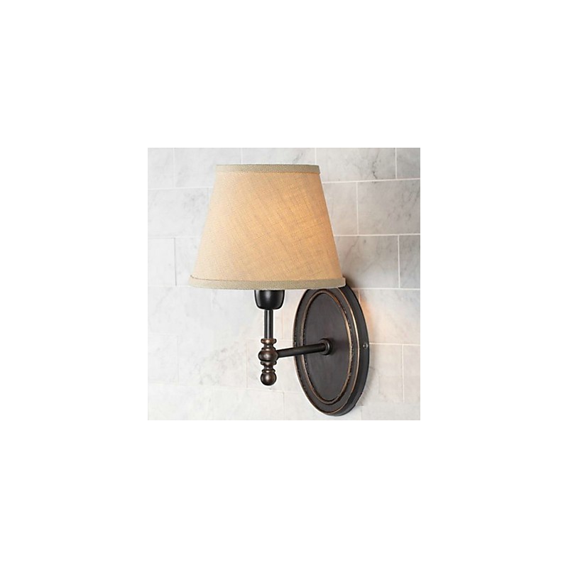 Rural Nordic Restoring starodávna nástenná lampa s teplou látkou