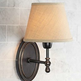 Rural Nordic Restoring starodávna nástenná lampa s teplou látkou