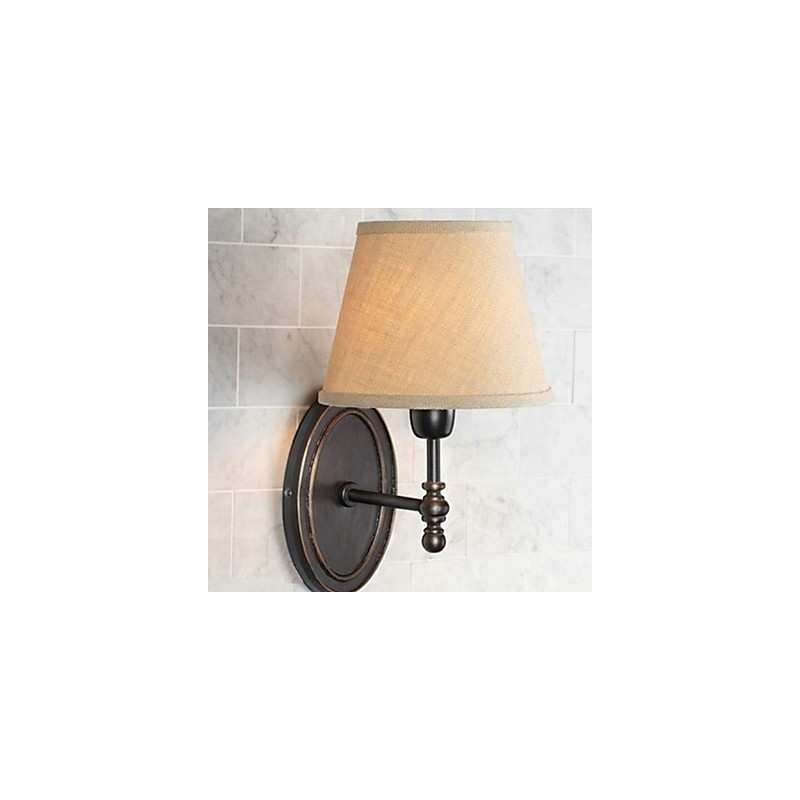 Rural Nordic Restoring starodávna nástenná lampa s teplou látkou