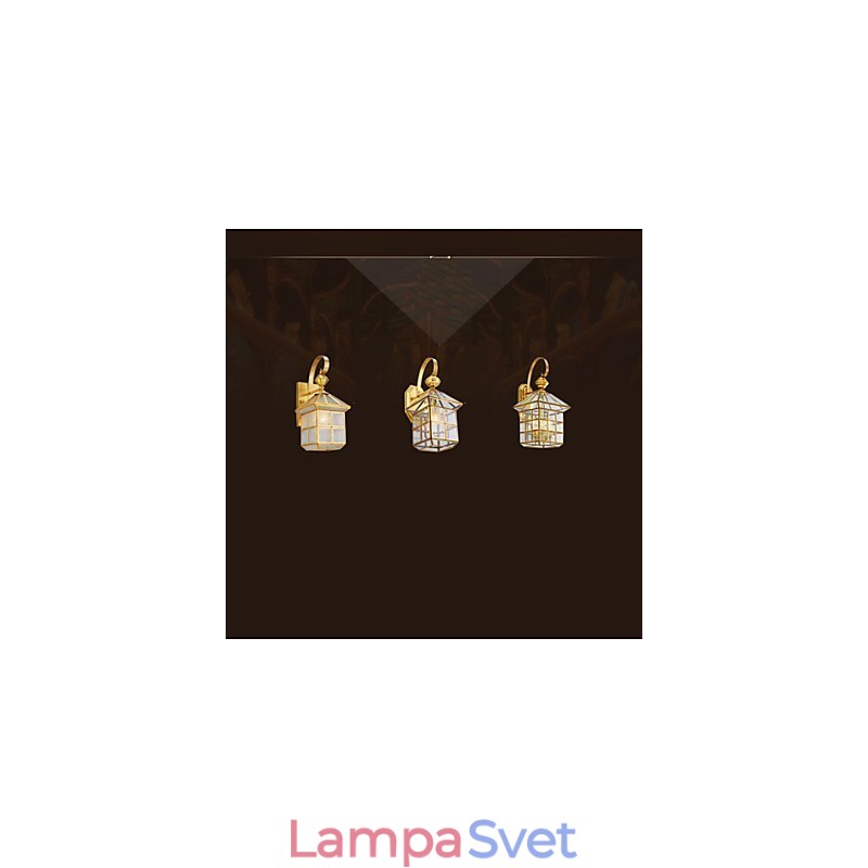 Vonkajšie svietidlo Záhradné svietidlo Vonkajšie svietidlo Plná medená lampa