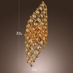 Osobná a kreatívna luxusná americká retro krištáľová lampa K9